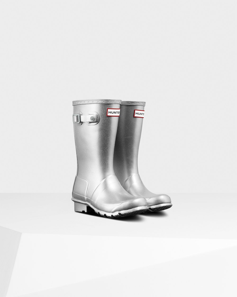 Kids Hunter Rain Boots Silver - Original Big Cosmic - 3679480-LQ